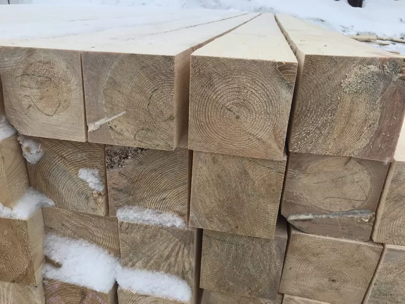 Столбы деревянные для забора